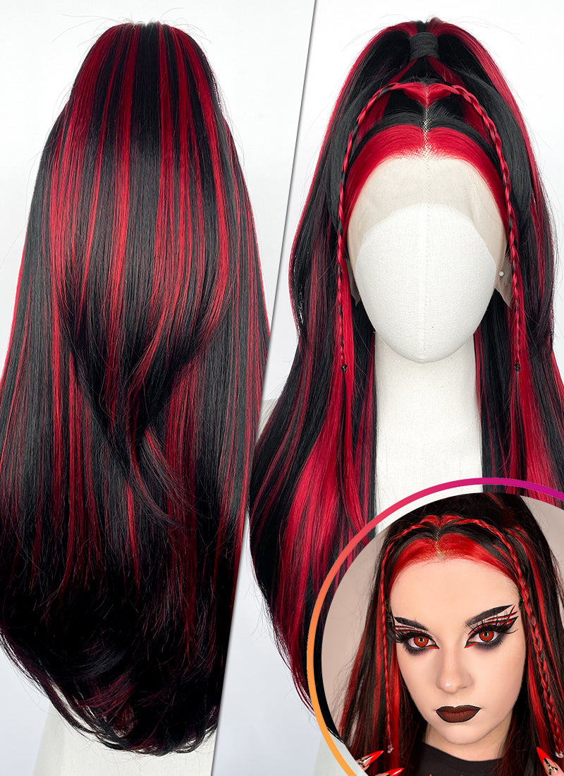 Red & Black outlets Wig