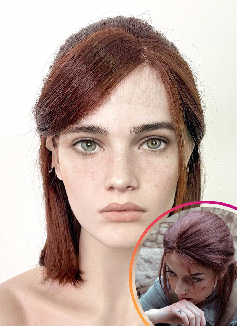 The Last of Us Ellie Williams Brunette Wavy Lace Front Synthetic Wig – Wig  Is Fashion