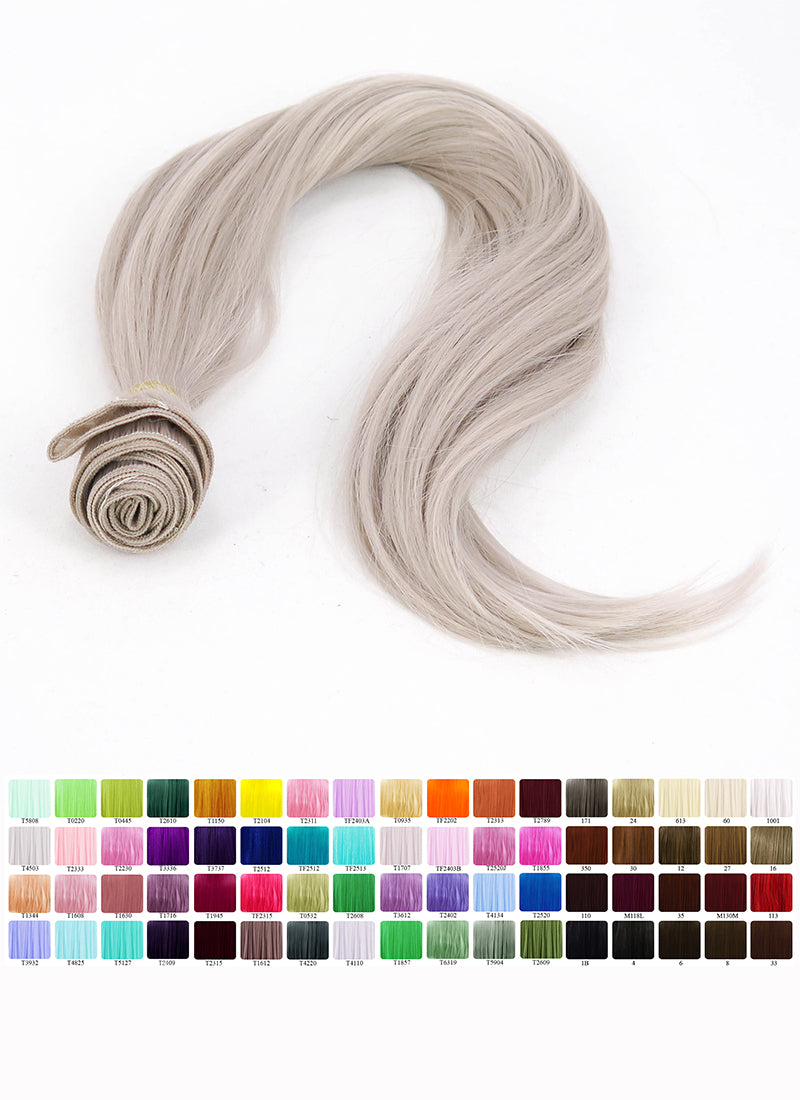 Heat resistant outlet synthetic hair