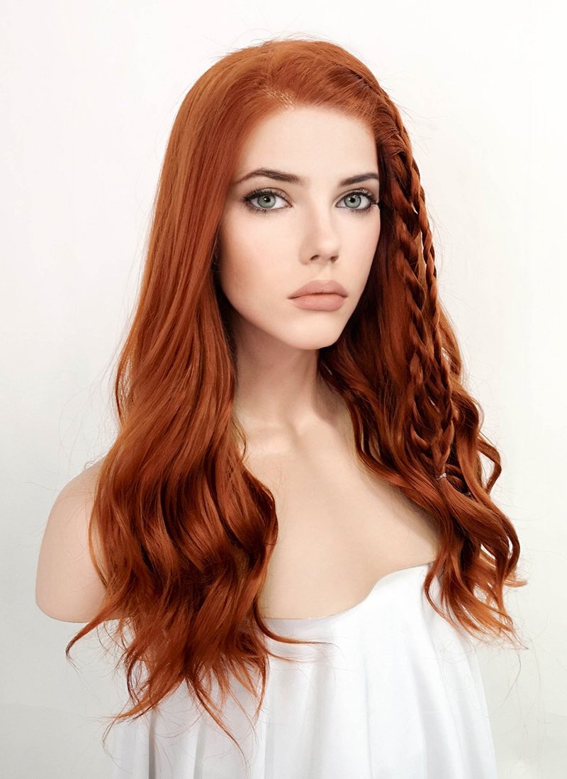 Ginger Wavy Lace Front Synthetic Wig LF3229 WigIsFashion Wig