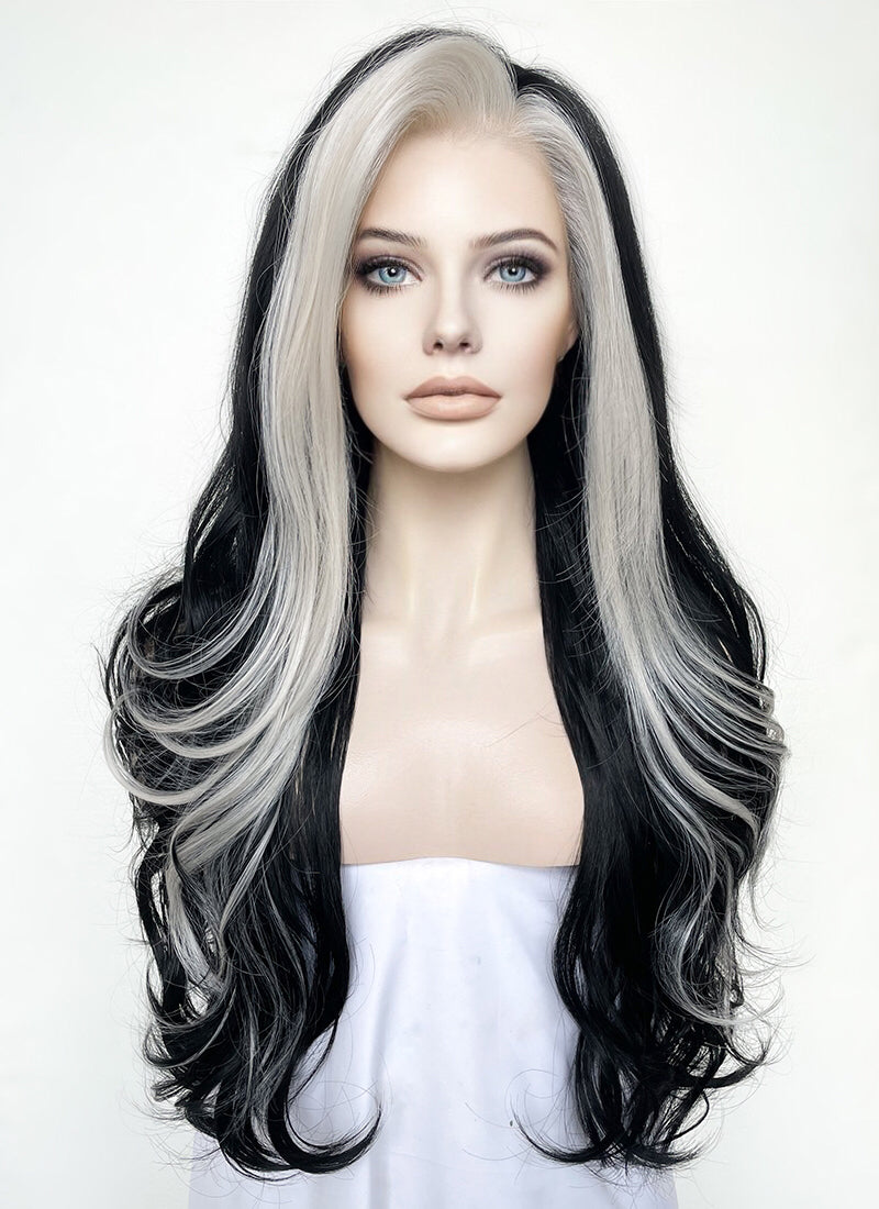 Black and outlet grey wig