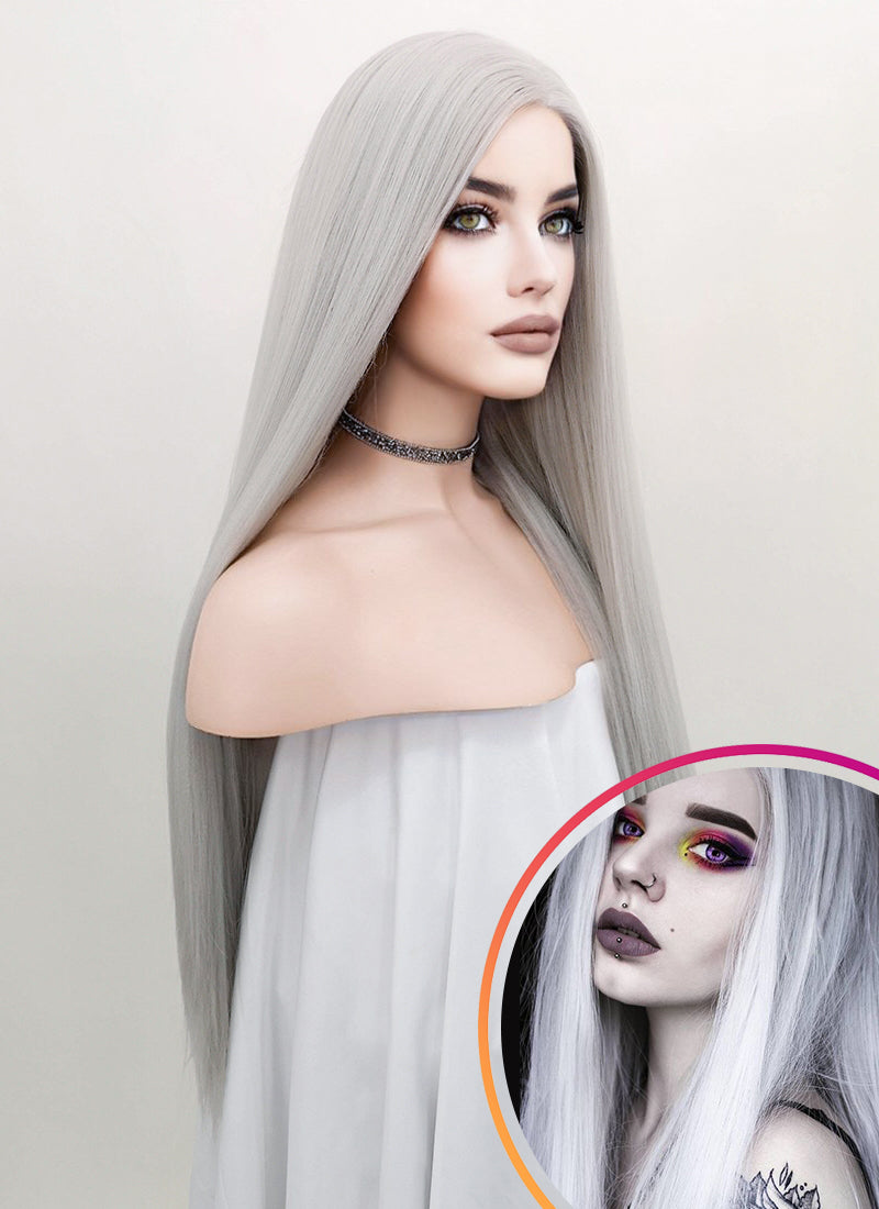 Lace front wigs silver best sale