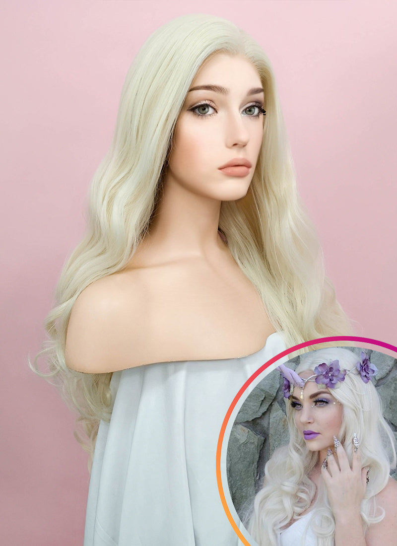 Platinum Blonde Lace Front Wig WigIsFashion Wig Is Fashion