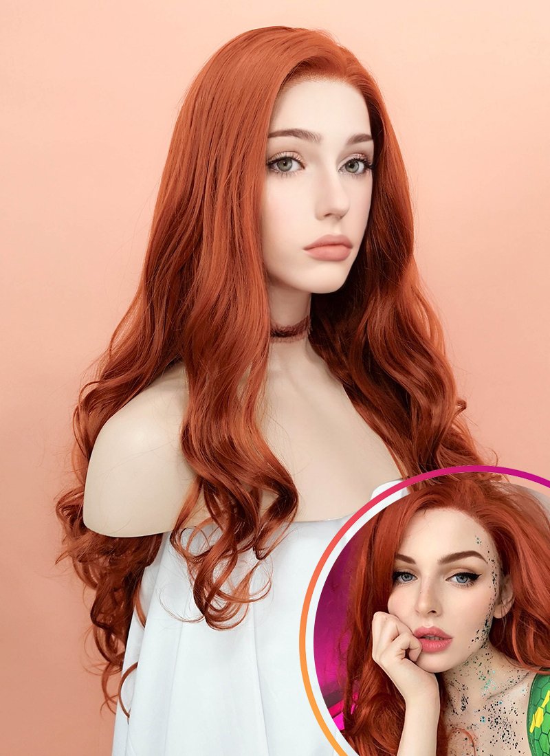 Ginger Wavy Lace Front Synthetic Wig LW735 WigIsFashion Wig Is