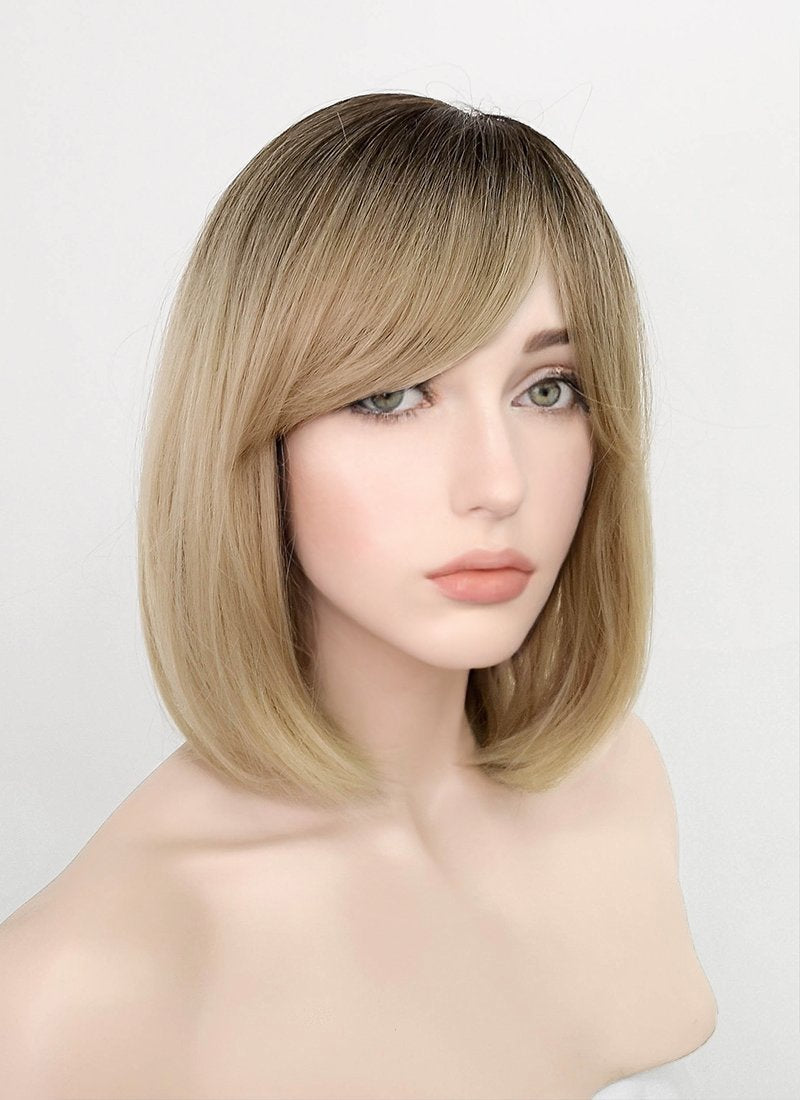 Blonde With Dark Roots Synthetic Wig WigIsFashion Wig Is Fashion