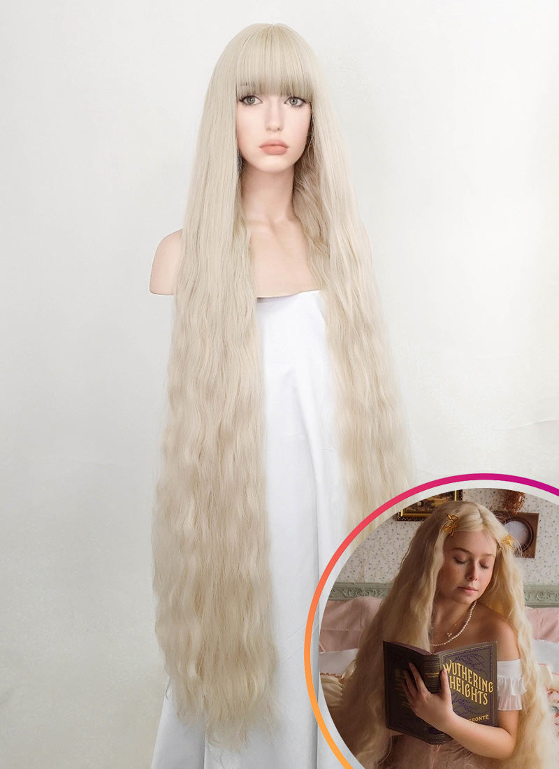 Light Blonde Wavy Synthetic Hair Wig NS351 WigIsFashion Wig Is