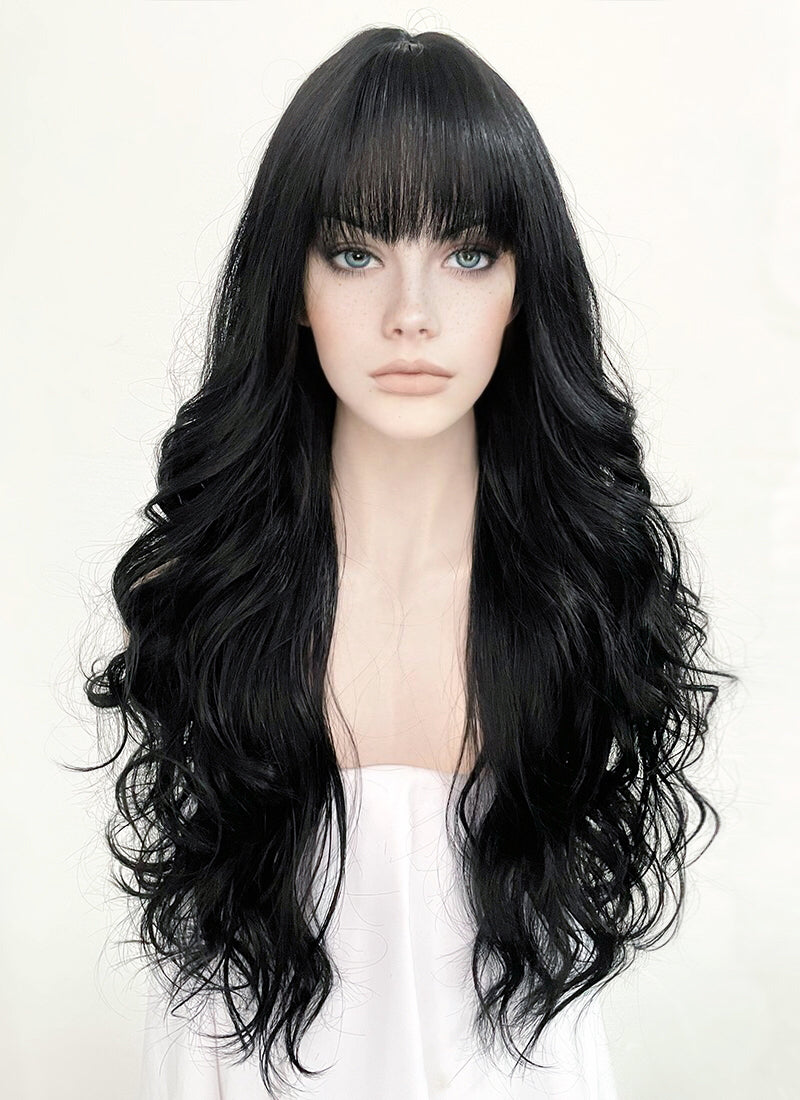 Black Synthetic Hair Wig WigIsFashion Wig Is Fashion