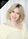 Blonde With Dark Roots Wavy Mono Top Lace Wig MN003