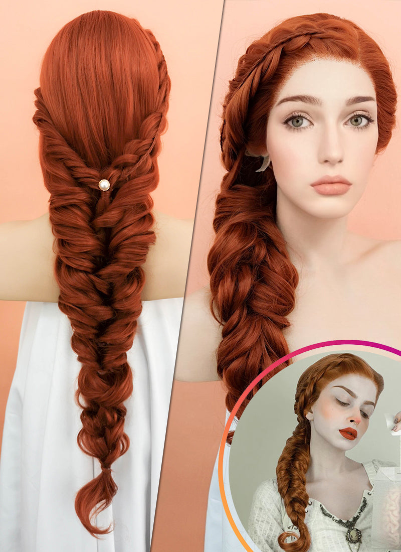 Ginger Braided Lace Front Synthetic Wig LF2044