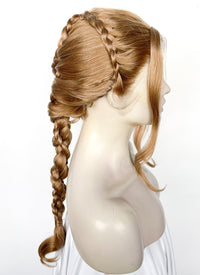 Golden Blonde Braided Lace Front Synthetic Wig LF2507