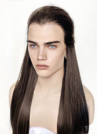 Brunette Straight Lace Front Synthetic Men's Wig LF3270C (Customisable)