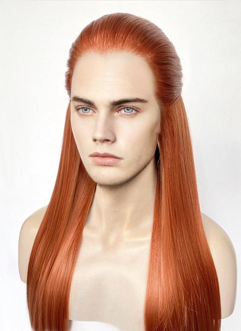 Ginger Straight Lace Front Synthetic Men's Wig LF3270D (Customisable)