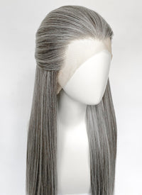 Mixed Grey Straight Lace Front Synthetic Men's Wig LF3270E (Customisable)