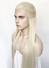 Platinum Blonde Straight Lace Front Synthetic Men's Wig LF3270F