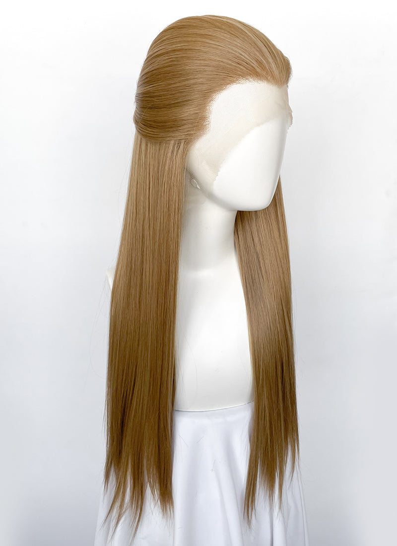 Medium Blonde Straight Lace Front Synthetic Men's Wig LF3270G