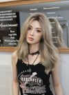 Blonde With Dark Roots Wavy Lace Front Synthetic Wig LF3307A