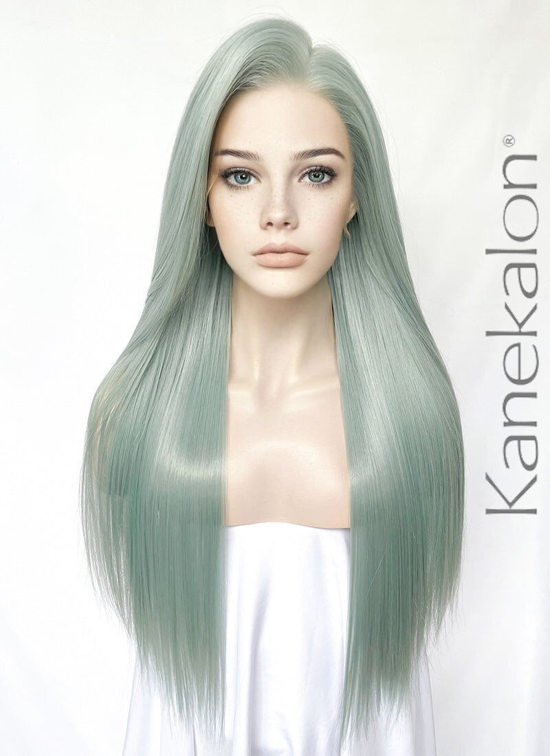 Runwayqueen neon green lace factory front wig