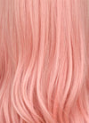 Pink Curtain Bangs Wavy Lace Front Synthetic Wig LF3347