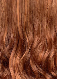 Mixed Auburn Wavy Lace Front Synthetic Wig LF3360