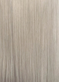 Pastel Blondish Grey Straight Lace Front Synthetic Wig LF3363