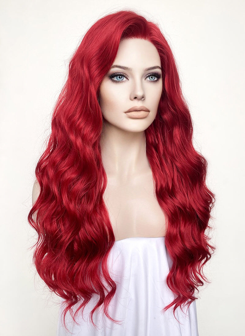 Lace shop frontal red