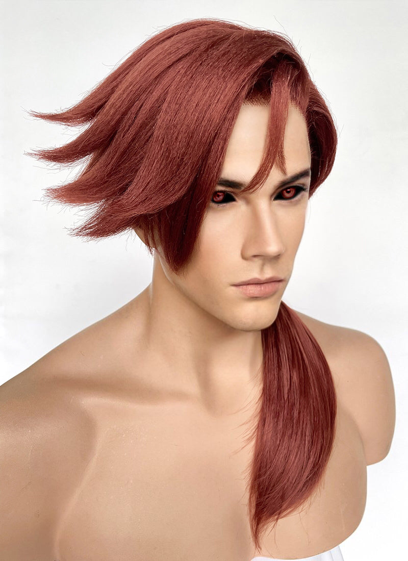 X Men 97 Gambit Auburn Straight Yaki Lace Front Synthetic Hair Wig