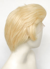 Hazbin Hotel Lucifer Morningstar Blonde Straight Lace Front Synthetic Men's Wig LF6067