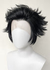 Hazbin Hotel Husk Black Straight Lace Front Synthetic Men's Wig LF6068