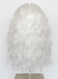 White Wavy Lace Front Synthetic Wig LF6081