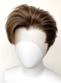 Brunette Straight Lace Front Synthetic Men's Wig LF6095