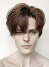 Brunette Straight Lace Front Synthetic Men's Wig LF6096