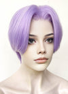 Pastel Purple Straight Lace Front Synthetic Men's Wig LF6099