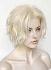 Platinum Blonde Wavy Lace Front Synthetic Men's Wig LF8000