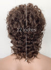 Brunette Curly Lace Front Synthetic Men's Wig LF8017