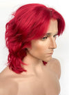 Red Wavy Lace Front Synthetic Men's Wig LF8021