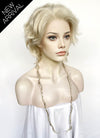 Light Ash Blonde Wavy Lace Front Synthetic Wig LF8025