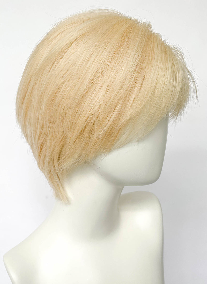 Blonde Straight Lace Front Synthetic Hair Men's Wig LF8026