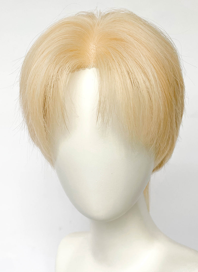 Blonde Straight Lace Front Synthetic Hair Men's Wig LF8026