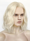 House of the Dragon King Aegon ll Targaryen Platinum Blonde Wavy Lace Front Synthetic Men's Wig LFK5561