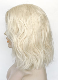 House of the Dragon King Aegon ll Targaryen Platinum Blonde Wavy Lace Front Synthetic Men's Wig LFK5561