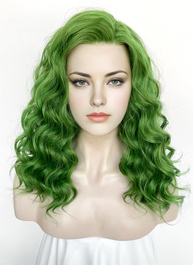 Joker Green Wavy Lace Front Synthetic Wig LFK5565