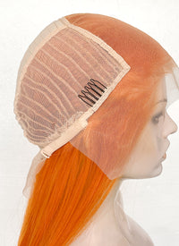 Orange Straight 13" x 6" Lace Top Kanekalon Synthetic Wig LFS025