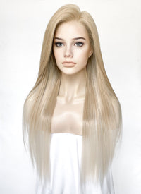 Two Tone Blonde Straight 13" x 6" Lace Top Kanekalon Synthetic Hair Wig LFS038