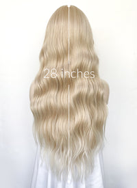 Ash Blonde Wavy 13" x 6" Lace Top Kanekalon Synthetic Hair Wig LFS042