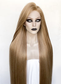 Baldur's Gate 3 Orin the Red Mixed Blonde Straight Yaki Lace Front Synthetic Hair Wig LN6038