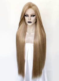 Baldur's Gate 3 Orin the Red Mixed Blonde Straight Yaki Lace Front Synthetic Hair Wig LN6038