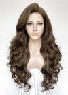 Brunette Wavy Lace Front Synthetic Wig LW4039