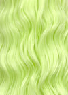 Pastel Chartreuse Wavy Lace Front Synthetic Hair Wig LW4044