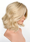 Blonde With Dark Roots Wavy Mono Top Lace Wig MN003