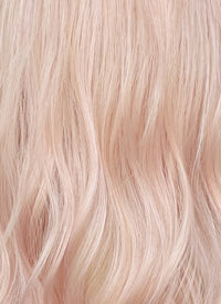 Pale Pink Wavy Synthetic Hair Wig NL1001